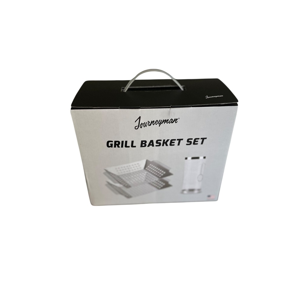 Journeyman Grill Basket Set BBQ‎ Limited Edition Stainless Steel NIB